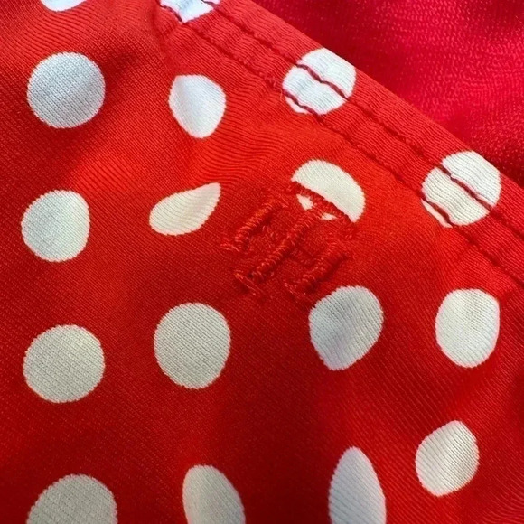 Tommy Hilfiger | Red White Navy Polkadot Halter Tie Tankini Top Size 6 Small S - Picture 5 of 9